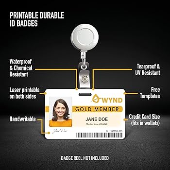 laser printable id cards