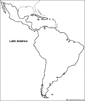 latin america map worksheet