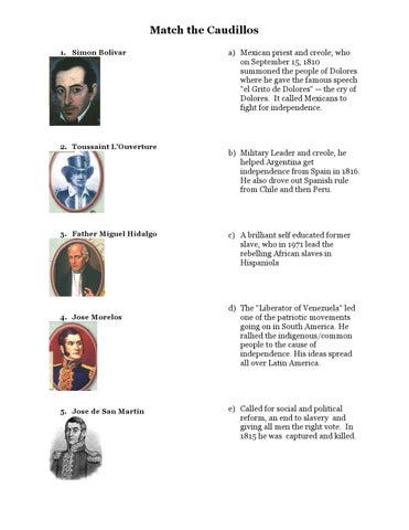 Imperialism in Latin America Worksheet by Tally Portnoi - Issuu