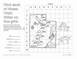 latitude and longitude worksheet 3rd grade