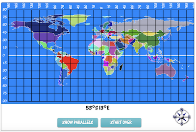 Latitude and Longitude Practice Sheet Generator