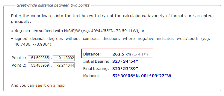 powerbi - How to find the distance(miles) between 2 points using ...