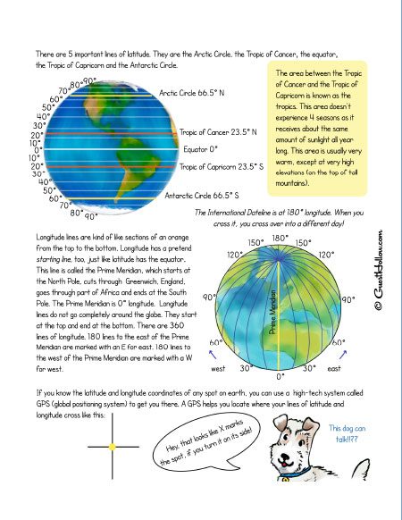 Latitude And Longitude Worksheets - Guest Hollow