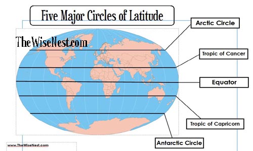 Five Circles of Latitude Worksheet - The Wise Nest