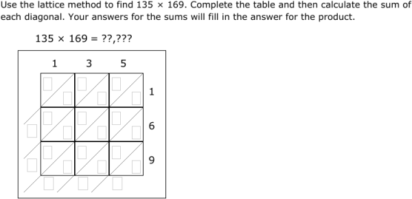 lattice multiplication answers