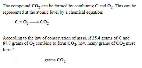 law of conservation of mass on atomic level