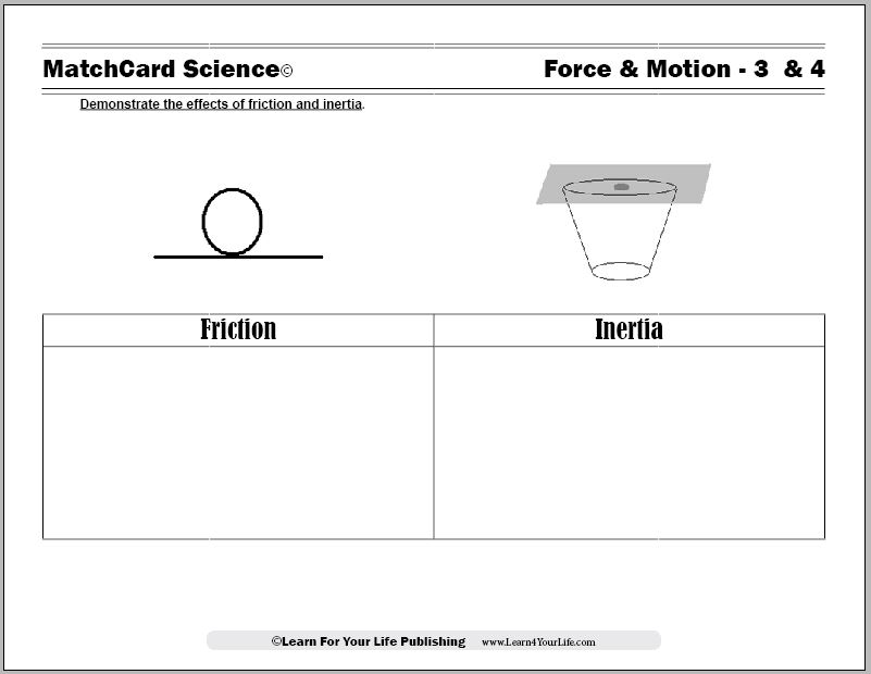 law of inertia worksheet