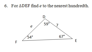 law of sine and cosine worksheet