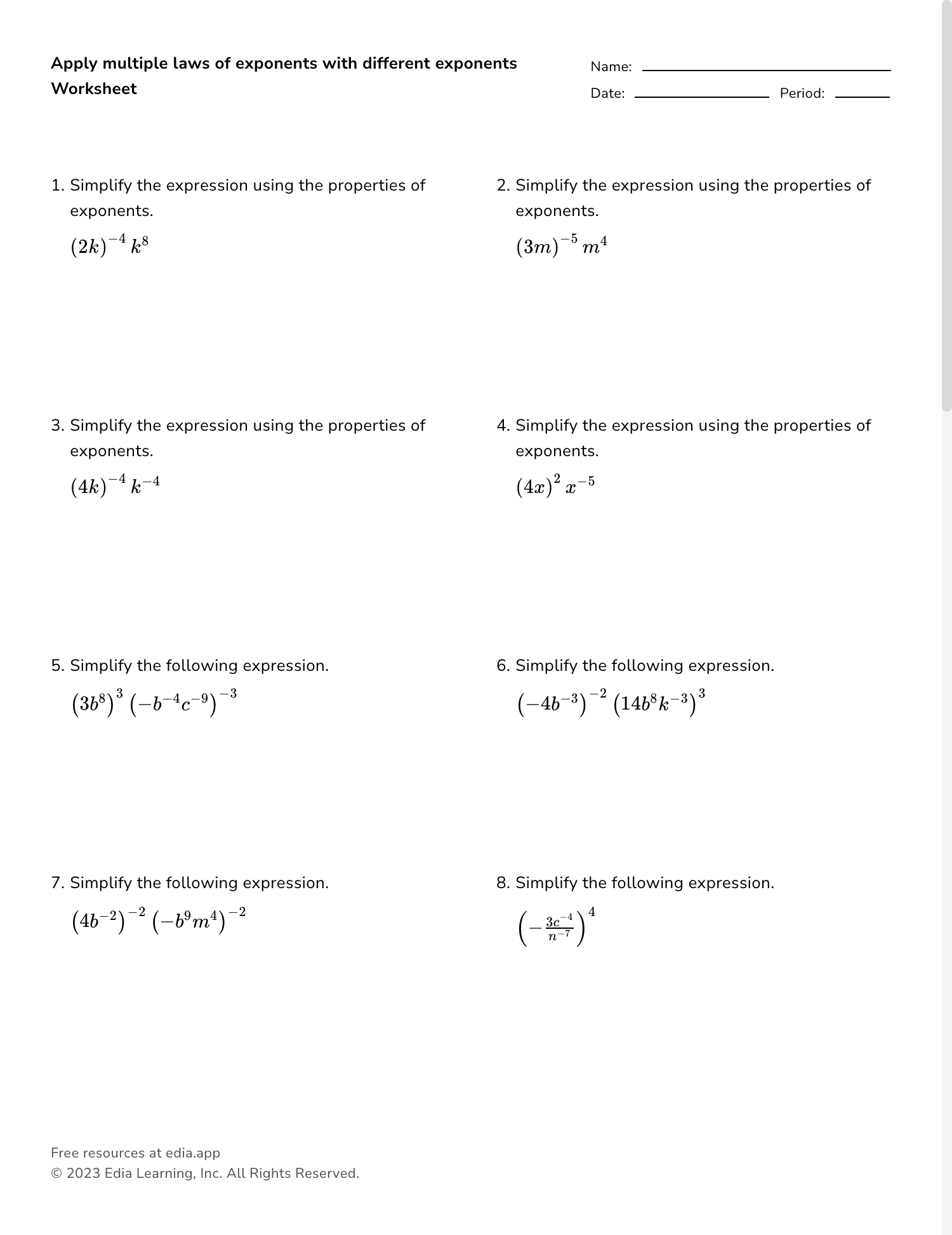 Edia | Free math homework in minutes