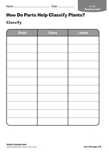 Plant Classification Lesson Plans &  Worksheets | Lesson Planet