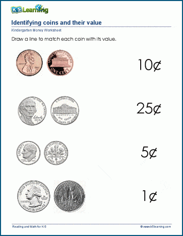 Value of coins worksheets | Worsheets library