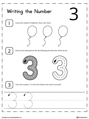 Kindergarten Writing Numbers Printable Worksheets ...