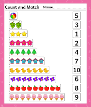 Free Printable Worksheets for Kids - Learning Numbers