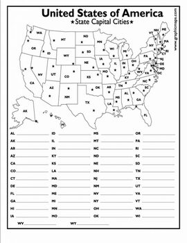50 states worksheet | TPT