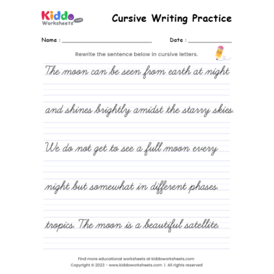 Free Printable Cursive Writing Worksheet 10 - kiddoworksheets