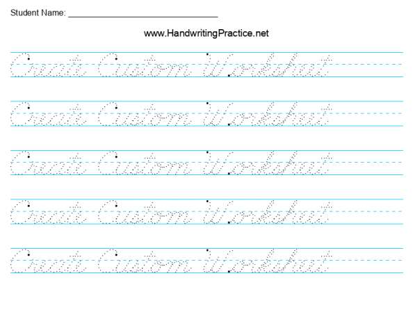 learn to write cursive worksheet