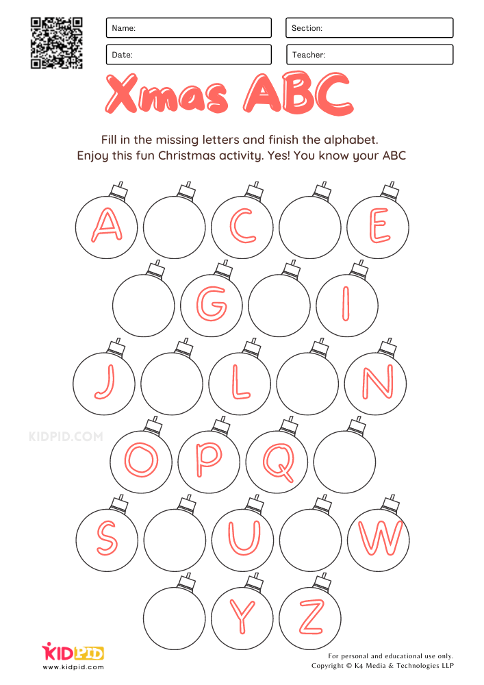 learning abc for toddlers worksheet