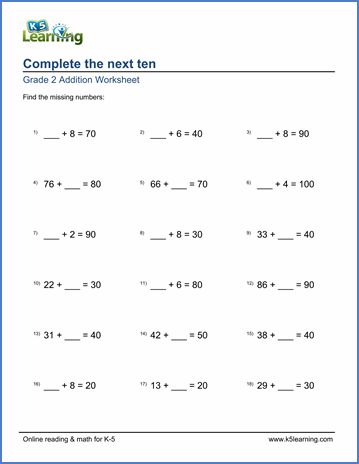 Grade 2 Addition Worksheets - free &  printable | Worsheets library ...