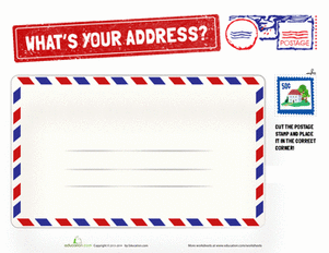 learning address and phone number worksheet