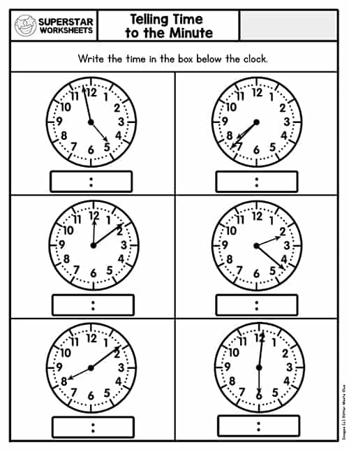 Telling Time Worksheets -Worksheets Library
