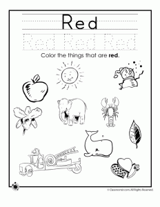 learning colors worksheet for 2 year olds