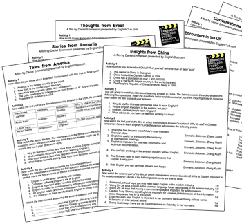 Learning English Video Worksheets | ESL Worksheets | EnglishClub