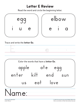 learning how to read worksheet