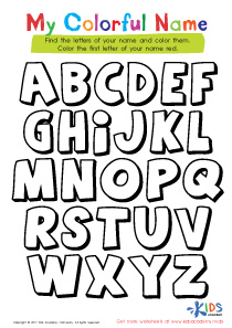 Letter Of My Name - Aussie Childcare Network