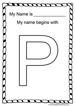 learning letters in name worksheet
