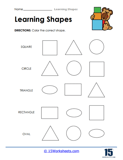 Learning Shapes Worksheets - 15 Worksheets Library