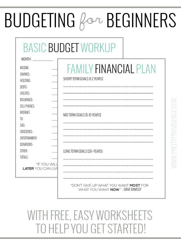 learning to budget money worksheet