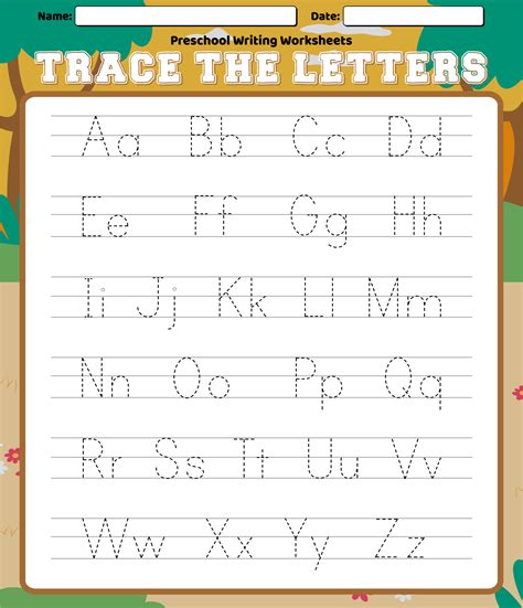 Abc Writing Sheet