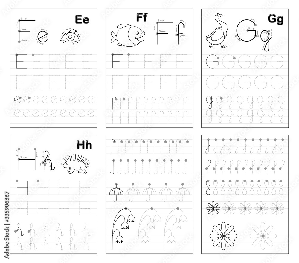learning to write letters printable worksheet