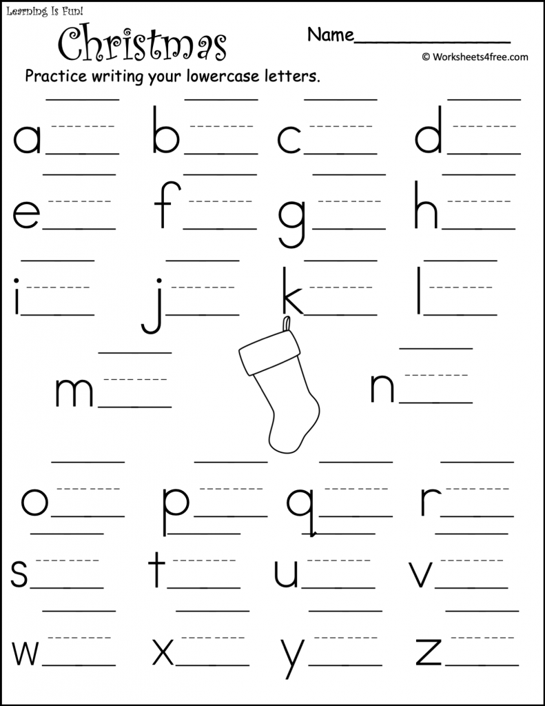 learning to write letters worksheet