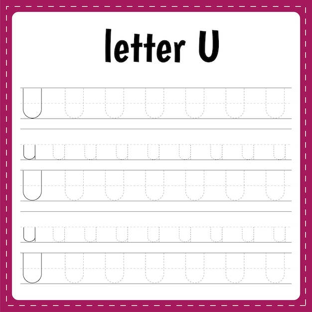 learning to write letters worksheet