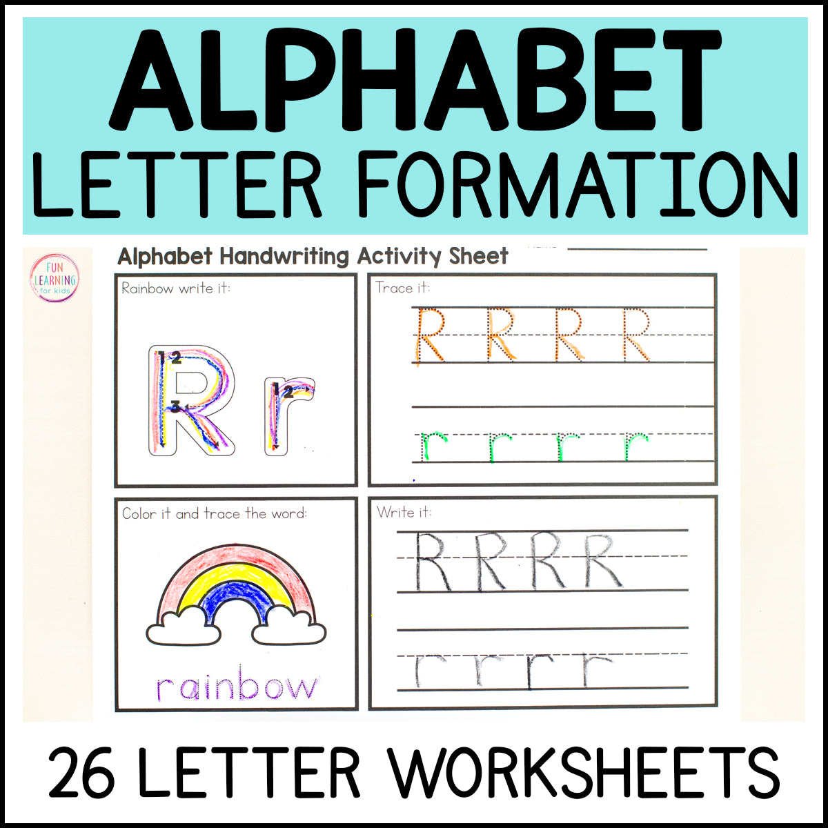 learning to write letters worksheet