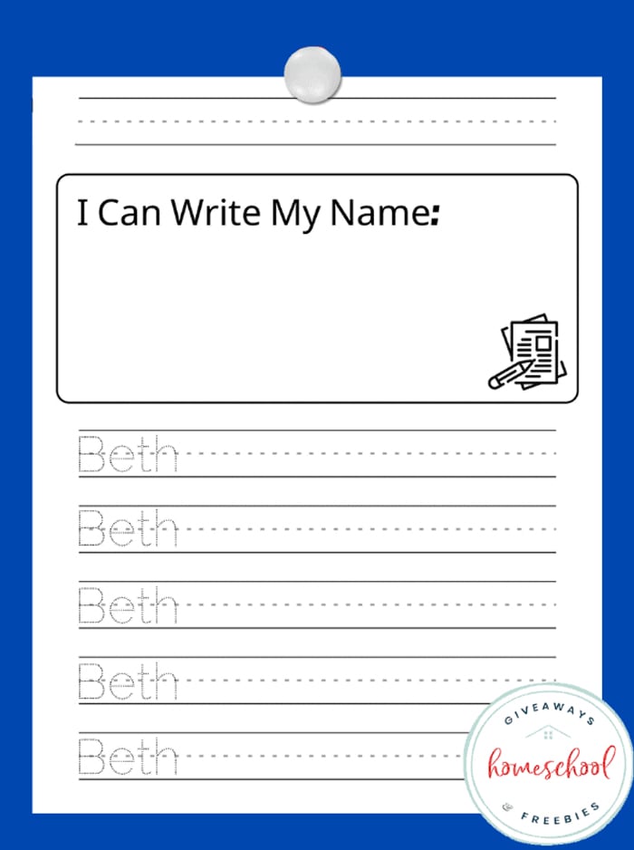 19 Free Printable Name Writing Practice Worksheets | Kids ...