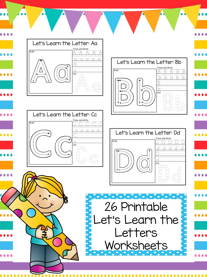 26 Lets Learn the Letters Preschool Worksheets | Made By Teachers