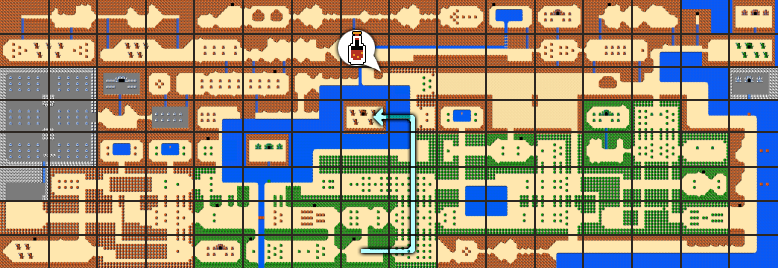 legend of zelda castle map