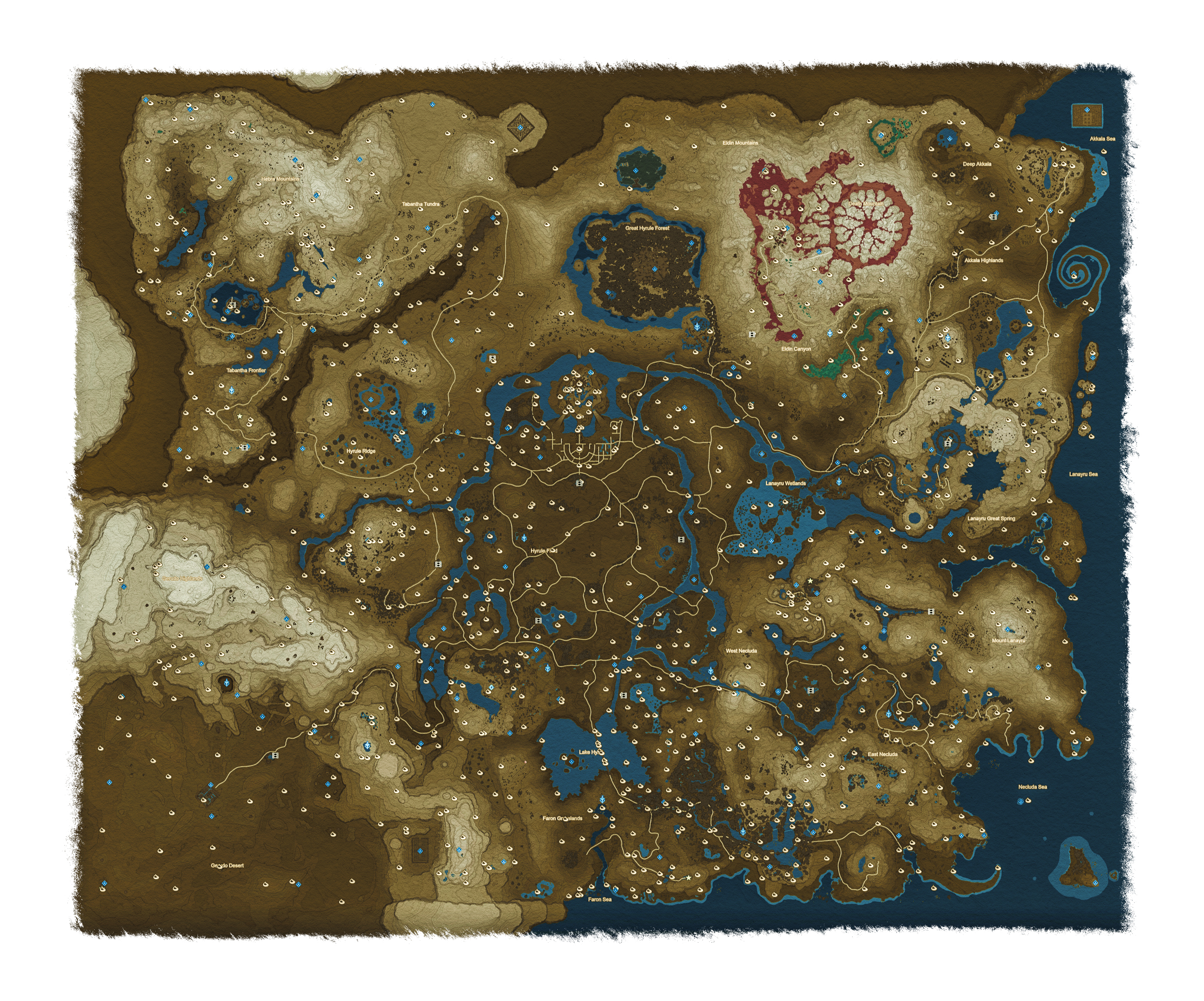 legend of zelda korok map