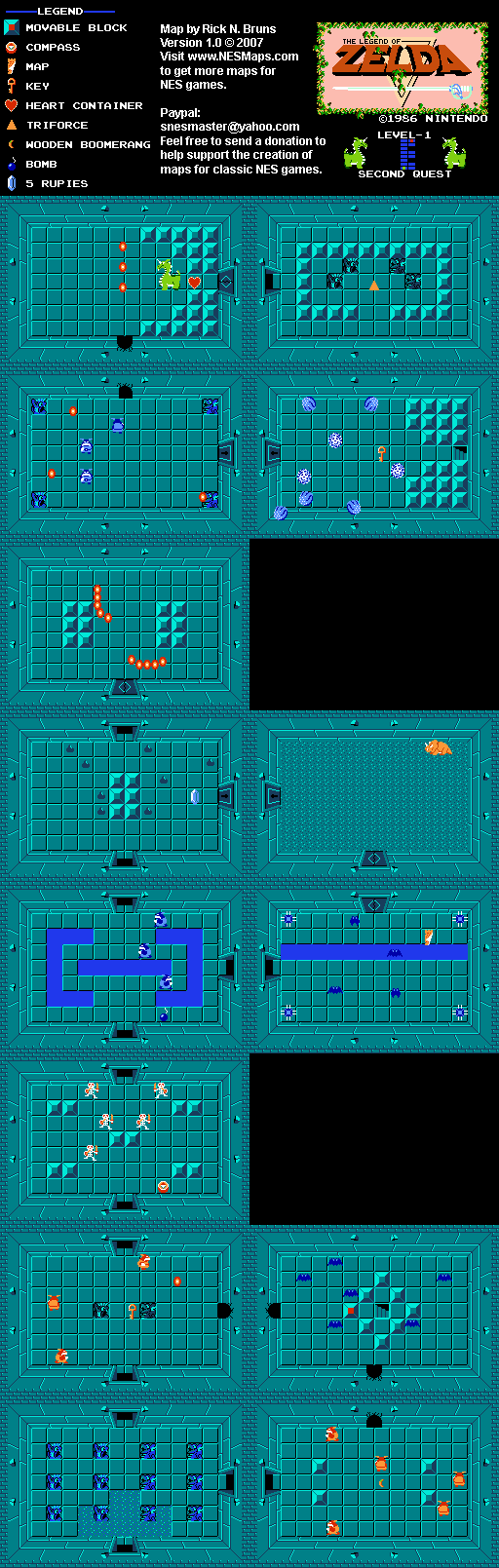 legend of zelda labyrinth map