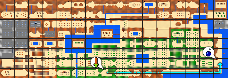 legend of zelda map and cheats