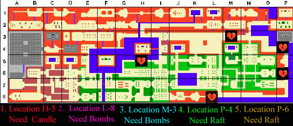legend of zelda map and cheats