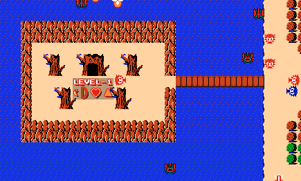 NES Legend of Zelda Overworld Map  .de