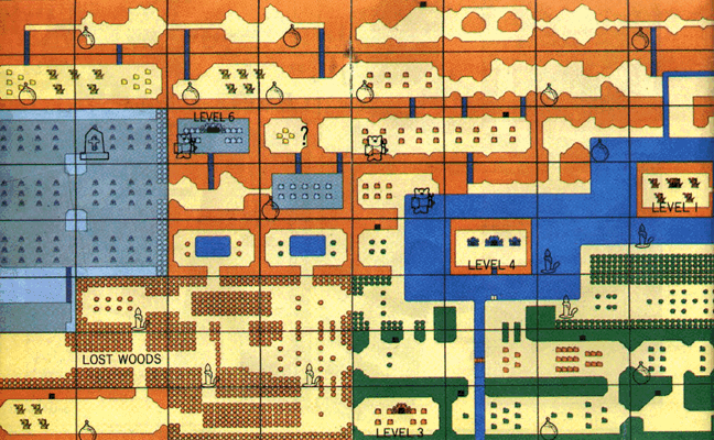 legend of zelda map and secrets