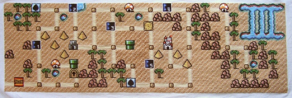 legend of zelda map cross stitch