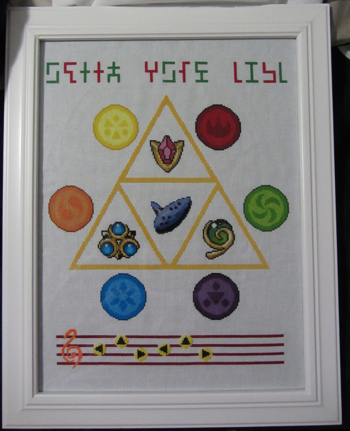 legend of zelda map cross stitch