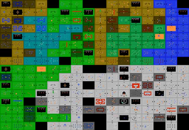 legend of zelda map dungeon 9