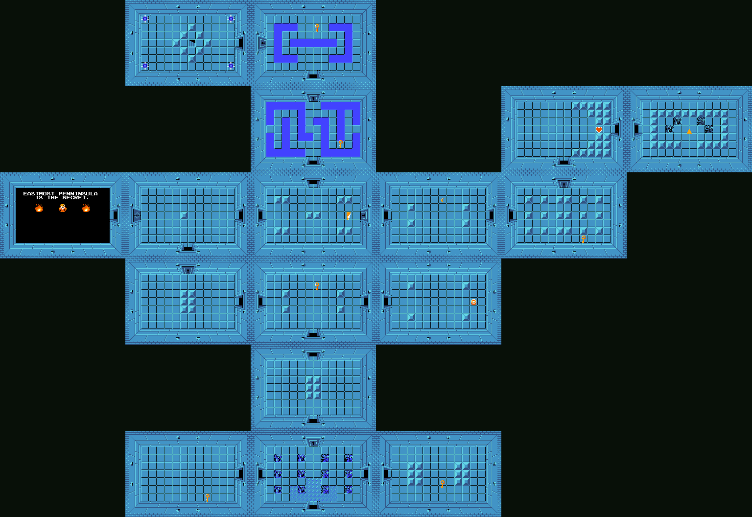 legend of zelda map guide