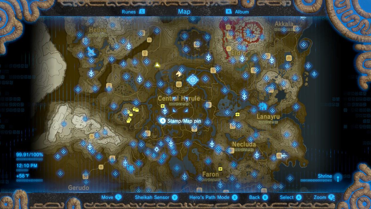 legend of zelda map ign